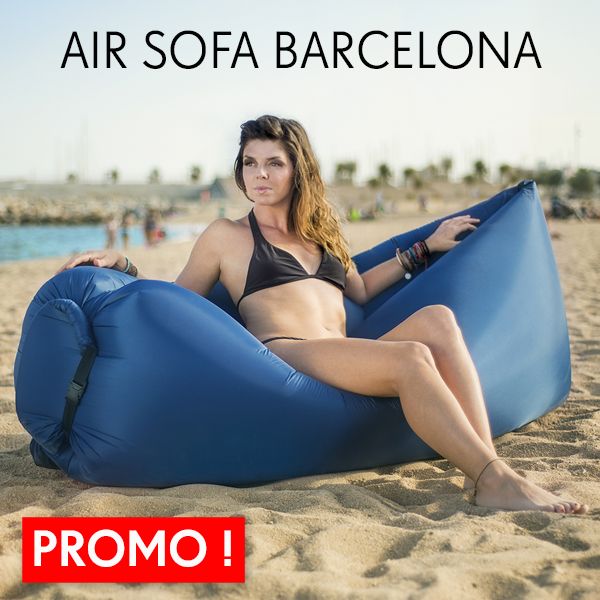 Commandez le sofa gonflable qui va faire un carton cet été à Barcelone